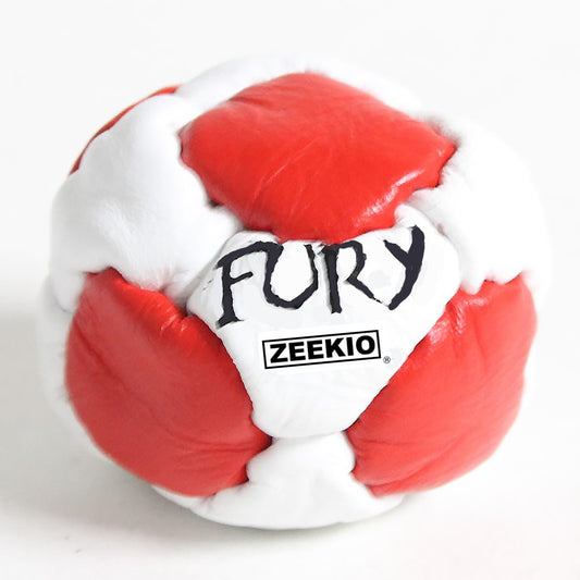 The Fury Footbag - Genuine Leather - 12 Panel Hand Stitched - Sand filled Hacky Sack