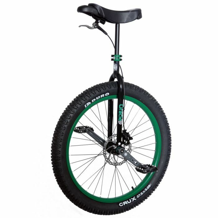 Nimbus 27.5" Oracle Unicycle - Mountain - Green Rim, Black Frame